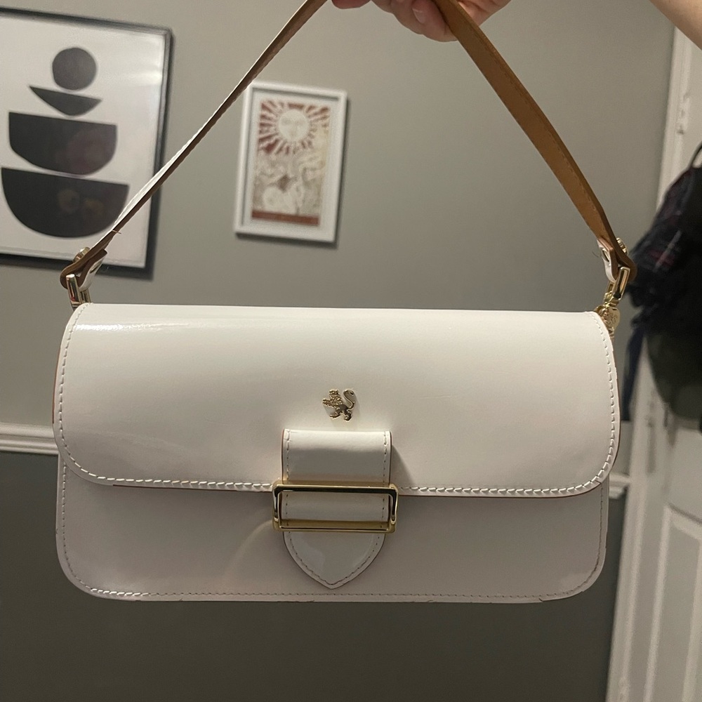 Pratesi Firenze white shoulder bag